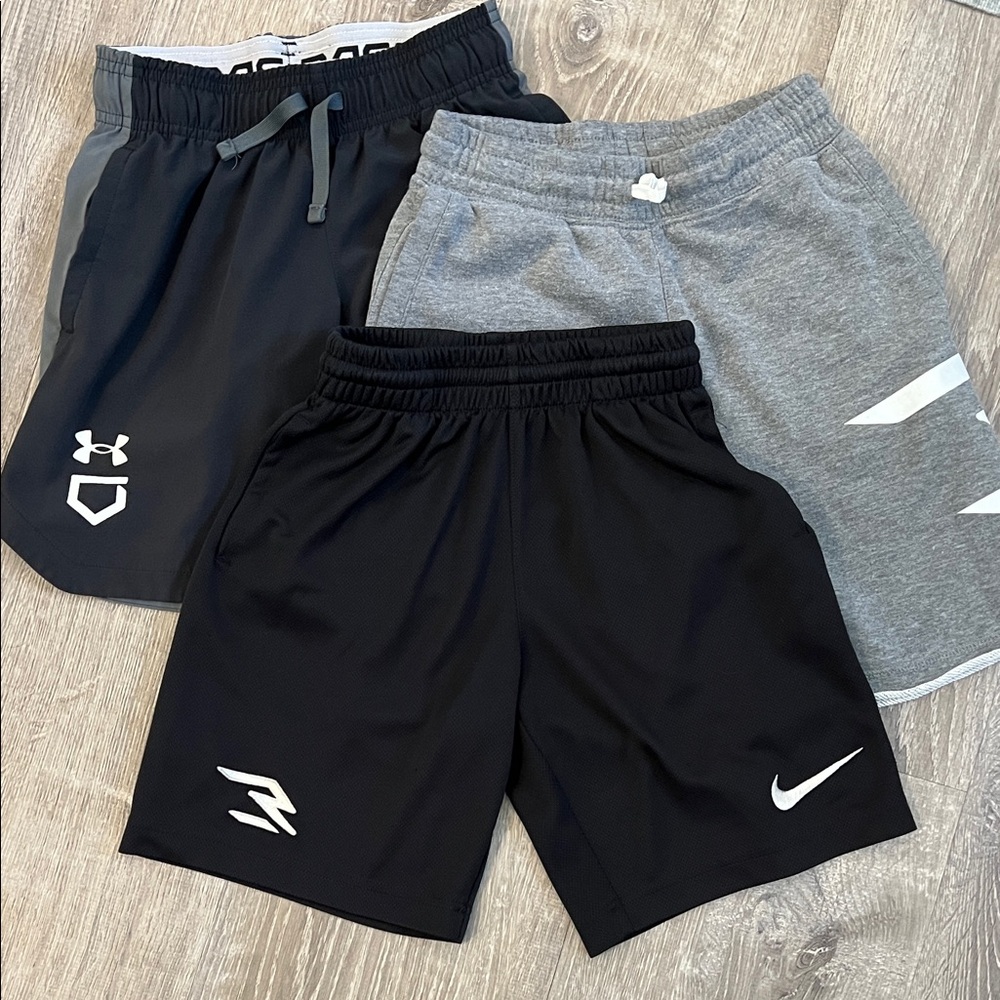 Under Armour Kids Shorts - Black and Gray